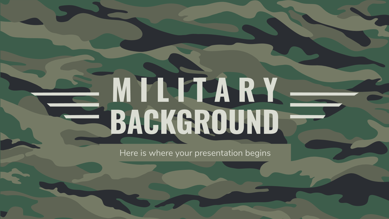军事背景幻灯片主题和PowerPoint模板